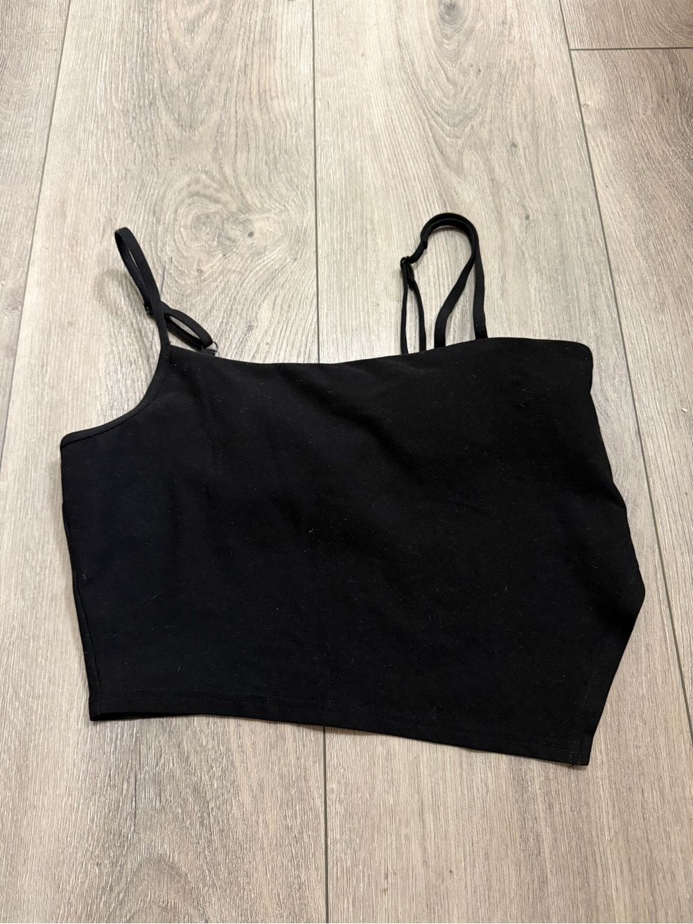 ALO Alosoft Asymmetric Bra Top in Black